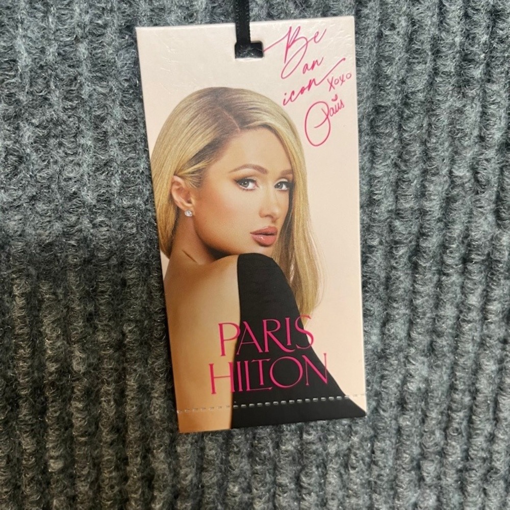 Paris Hilton Denim Heart Crossbody Bag Rhinestone Blue Y2K Paris Logo NWT - Picture 3 of 5